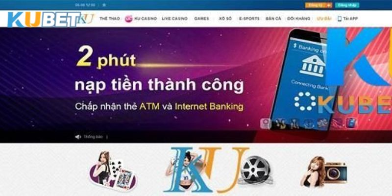 Nạp tiền tại Kubet qua cổng thanh toán trực tuyến