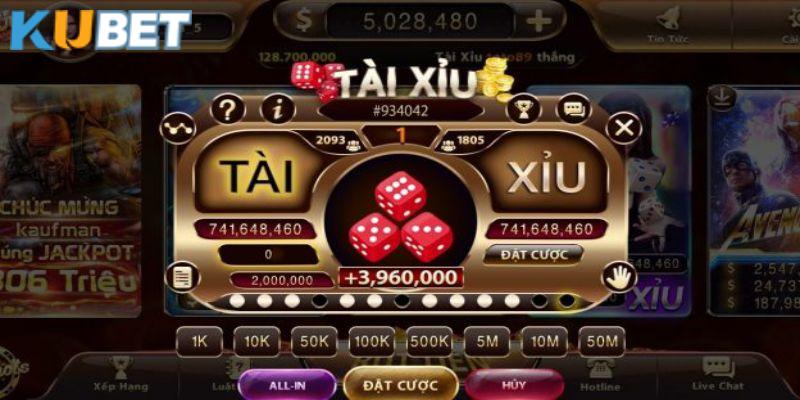 Các bước vào chơi tài xỉu Kubet